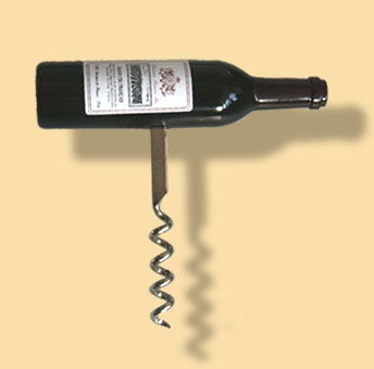 Advertising corkscrew for french wines