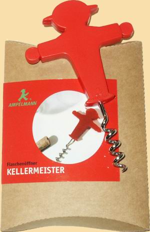 Figural Ampelmann corkscrew