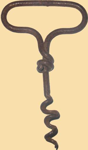 Simple wire corkscrew