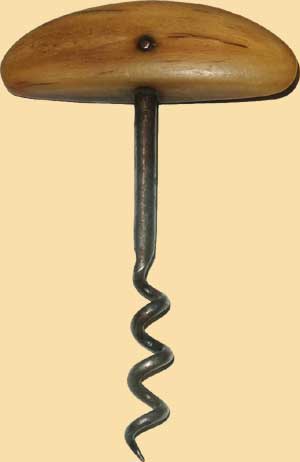 Corkscrew with horn handle