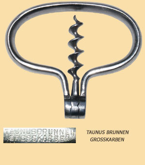 Folding corkscrew with a bow shaped handle