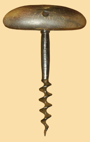 Corkscrew with horn handle